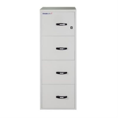 Chubb fireproof file storage cabinate 25" 4 drawers